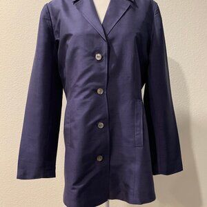 Sigrid Olsen-Jacket in Purple 100% Silk